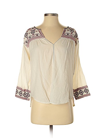 Velvet 3/4 Sleeve Blouse (view 1)