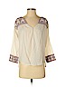 Velvet 100% Cotton Ivory 3/4 Sleeve Blouse Size P (petite) - photo 1
