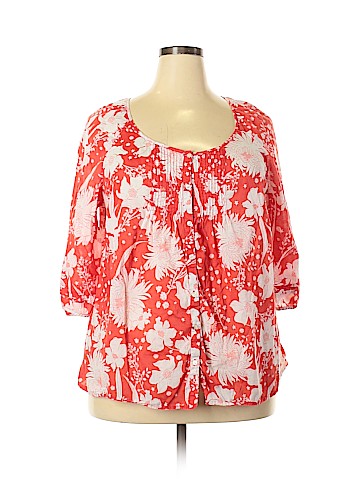 Old Navy 3/4 Sleeve Button-Down Shirt (view 1)