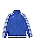 Adidas 100% Polyester Blue Track Jacket Size 11 - 12 - photo 1