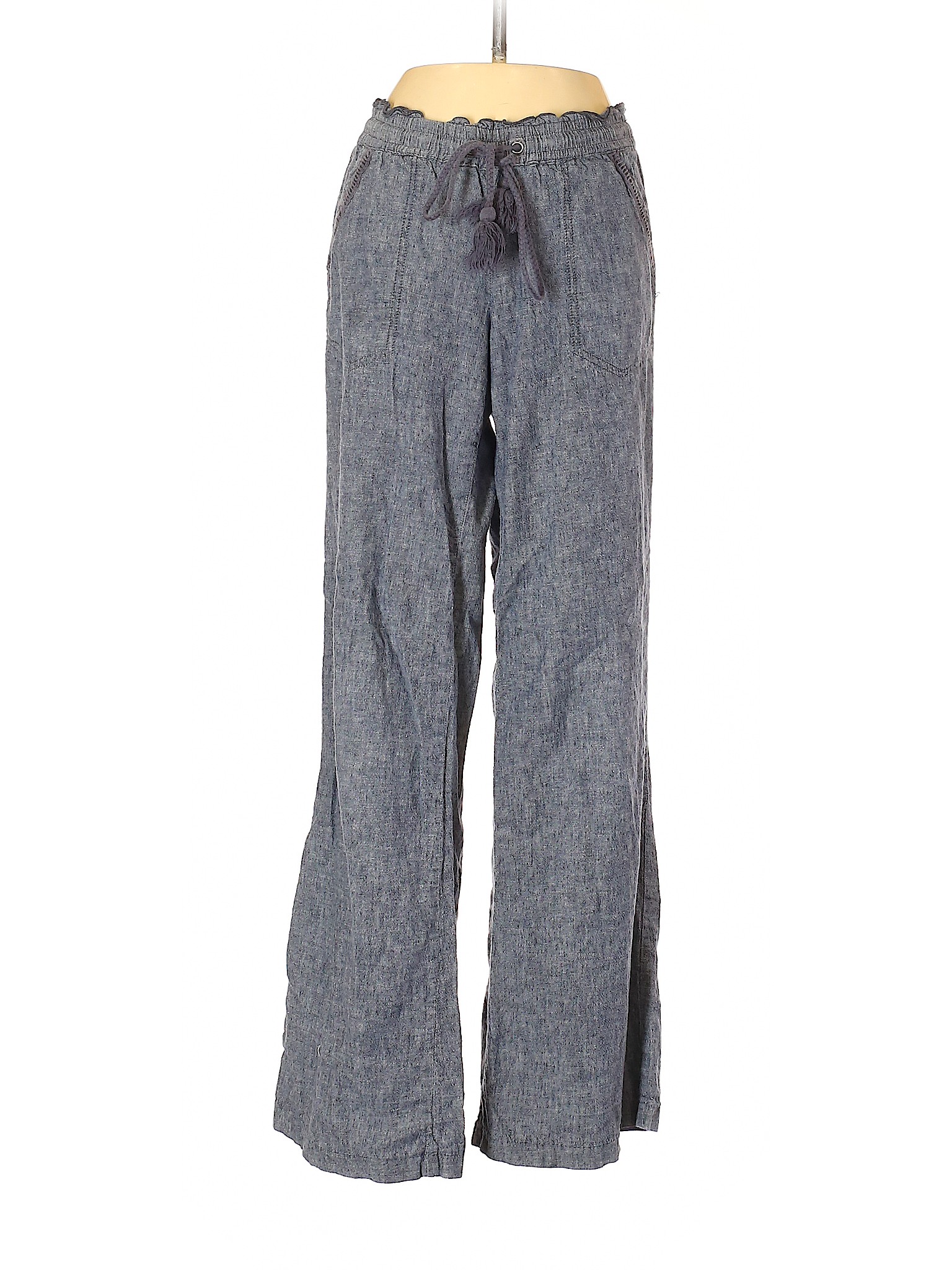 Rewind Women Gray Linen Pants S | eBay