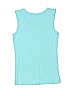 The Children's Place 100% Cotton Solid Teal Tank Top Size L (youth) - photo 2