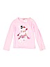 Assorted Brands 100% Cotton Graphic Pink Long Sleeve T-Shirt Size S (kids) - photo 1
