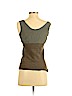 Dries Van Noten 100% Silk Green Sleeveless Silk Top Size S - photo 2