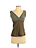 Dries Van Noten 100% Silk Green Sleeveless Silk Top Size S - photo 1