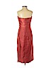 Lela Rose 100% Silk Red Cocktail Dress Size 4 - photo 2