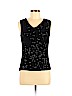 Charter Club Black Sleeveless Top Size M (petite) - photo 1
