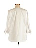 Talbots 100% Cotton White Long Sleeve Blouse Size 2X - photo 2