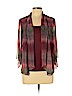 Rebecca Malone 100% Polyester Burgundy 3/4 Sleeve Blouse Size L (petite) - photo 1