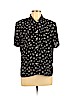 Liz Claiborne 100% Polyester Black Short Sleeve Blouse Size 12 (petite) - photo 1