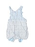 Unbranded 100% Cotton Blue Overall Shorts Size 6-9 mo - photo 2