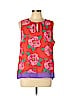 Violet & Claire 100% Polyester Red Sleeveless Blouse Size L - photo 1