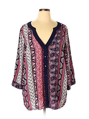 Avenue 3/4 Sleeve Button-Down Shirt (view 1)