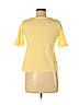 Charter Club 100% Pima Cotton Yellow Short Sleeve Top Size M (petite) - photo 2