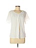 Gap White Short Sleeve Top Size M (petite) - photo 1