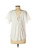 Gap White Short Sleeve Top Size M (petite) - photo 2