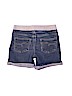 Justice Color Block Blue Denim Shorts Size 10 - photo 2