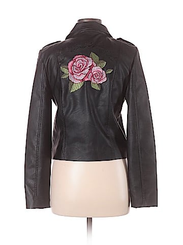 Love Tree Faux Leather Jacket (view 2)
