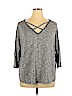 Juicy Couture Gray 3/4 Sleeve Top Size XL - photo 1