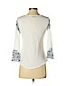 Lucky Brand White 3/4 Sleeve Top Size S - photo 2