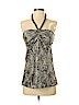 White House Black Market 100% Silk Gray Sleeveless Silk Top Size S - photo 1