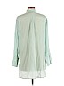 Banana Republic 100% Silk Blue Long Sleeve Silk Top Size L (petite) - photo 2