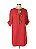Tahari by ASL 100% Polyester Orange Casual Dress Size 10 (petite) - photo 1