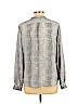 Violet & Claire 100% Polyester Snake Print Animal Print Leopard Print Gray White Long Sleeve Blouse Size L - photo 2