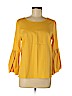 Jane and Delancey 100% Cotton Yellow 3/4 Sleeve Blouse Size M - photo 1