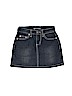 Miss Jeans Solid Blue Denim Skirt Size 4 - photo 1