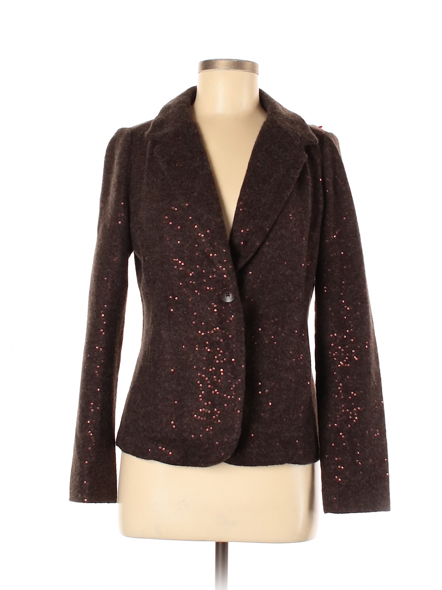 J.Jill Print Brown Blazer Size M - 94% off | thredUP