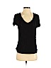 John Eshaya 100% Rayon Black Short Sleeve Top Size S (petite) - photo 1