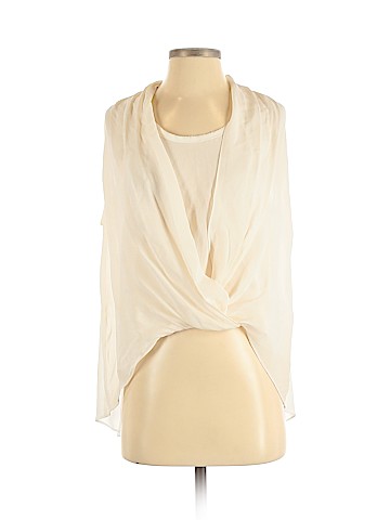 Nicole Miller Artelier Long Sleeve Silk Top (view 1)