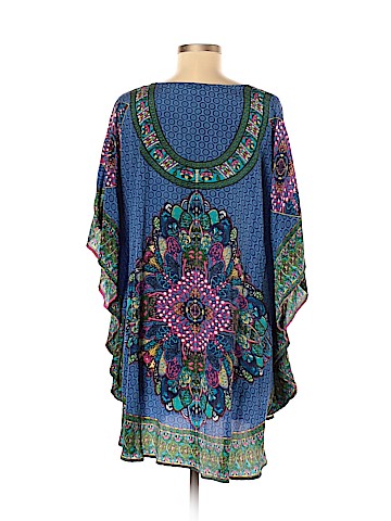 Tolani Short Sleeve Silk Top (view 2)