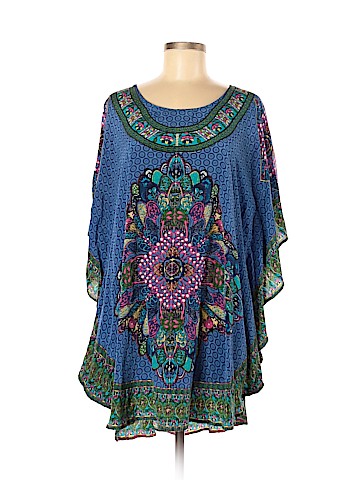 Tolani Short Sleeve Silk Top (view 1)