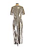Diane von Furstenberg Silver Cocktail Dress Size 10 - photo 2