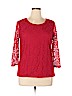 Covington Red 3/4 Sleeve Top Size XL (petite) - photo 1