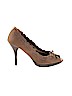 Two Lips Brown Heels Size 8 - photo 1