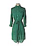 CAbi 100% Polyester Green Casual Dress Size XS - photo 1