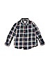 Old Navy 100% Cotton Plaid Gray Long Sleeve Button-Down Shirt Size 5T - photo 1