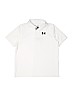 Heat Gear by Under Armour Solid White Short Sleeve Polo Size L (youth) - photo 1