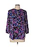 Not Your Daughter's Jeans 100% Polyester Purple 3/4 Sleeve Blouse Size L (petite) - photo 1