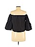 Paper Heart Black 3/4 Sleeve Top Size M - photo 2