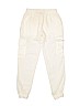 Q tee 100% Polyester Solid Ivory Casual Pants Size 7 - 8 - photo 2