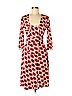 Diane von Furstenberg 100% Silk Red Casual Dress Size 6 - photo 1