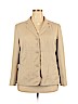 Liz Baker 100% Polyester Tan Blazer Size 18 - photo 1