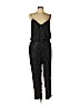 Parker 100% Silk Black Jumpsuit Size L - photo 1