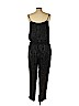 Parker 100% Silk Black Jumpsuit Size L - photo 2