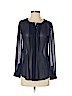 Banana Republic 100% Polyester Blue Long Sleeve Blouse Size XS (petite) - photo 1