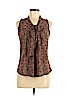LINE 100% Polyester Brown Sleeveless Top Size M (petite) - photo 1